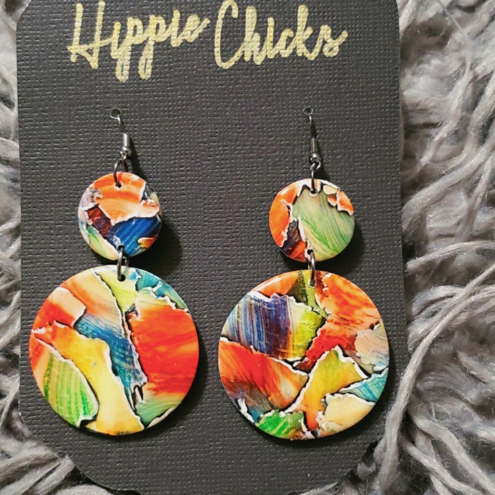 Polymer clay earrings